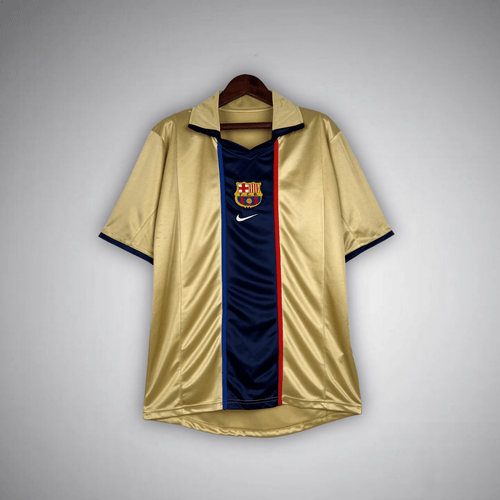 02/03 Barcelona Gold Away Retro Kit - FutKulture