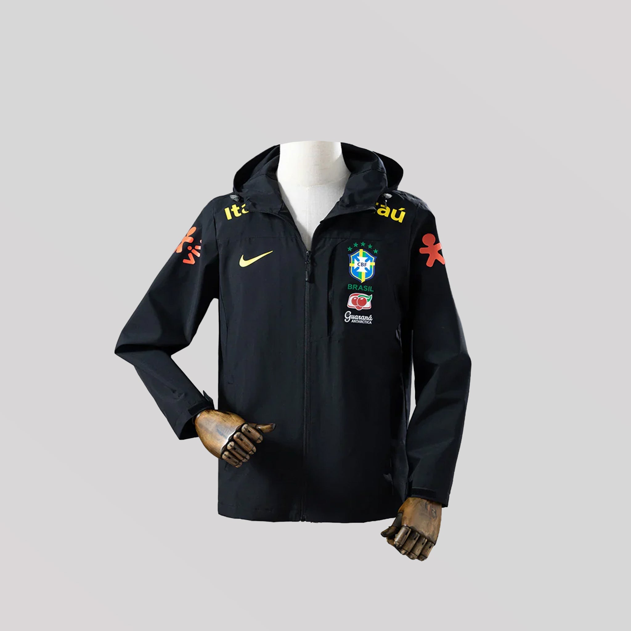 2026 Brazil Windbreaker Black Jacket