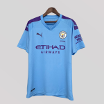 Manchester City 2019/20 Home Retro Football Kit