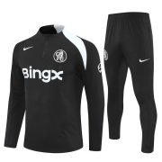 25/26 Chelsea Black Kids Size Tracksuit - Image 2
