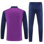 25/26 FC Barcelona Half Zip Training Purple/Blue Tracksuit