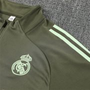 25/26 Real Madrid Training Dark Olive Tracksuit - Image 3