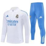 25/26 Real Madrid Training White/Light Blue Tracksuit