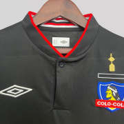 Colo-Colo 2013 Black Away Retro Football Kit - Image 3