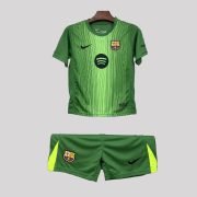 2025/2026 Barcelona Green Goalkeeper Kids Size Kit - Image 2