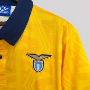 Lazio 1991/92 Yellow Away Retro Football Kit - Image 5