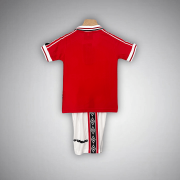 98/99 Manchester United Home Kids Size Kit - Image 8