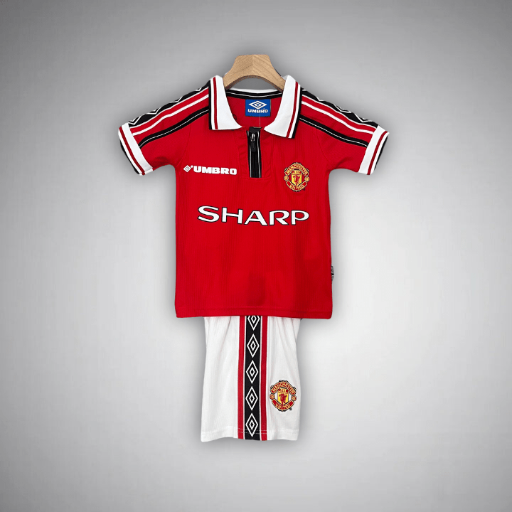 98-99-Manchester-United-Home-Kids-Size-Kit-FutKulture-41898962223404 98/99 Manchester United Home Kids Size Kit - Image 1