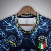 Italy "Versace" Premium Dark Blue Kit - Image 2