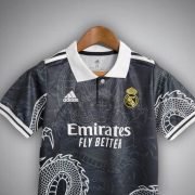 Real Madrid "Dragon Negro" Kids Size Kit - Image 2