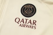 PSG Beige and Dark Blue Premium Tracksuit - Image 4