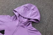 Real Madrid Purple and White Premium Tracksuit - Image 5