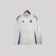 2025/2026 Real Madrid Jacket White Windbreaker